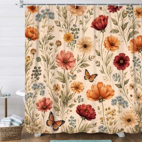 Custom Printed Bath Curtain — custom printed polyester bath curtain detail view