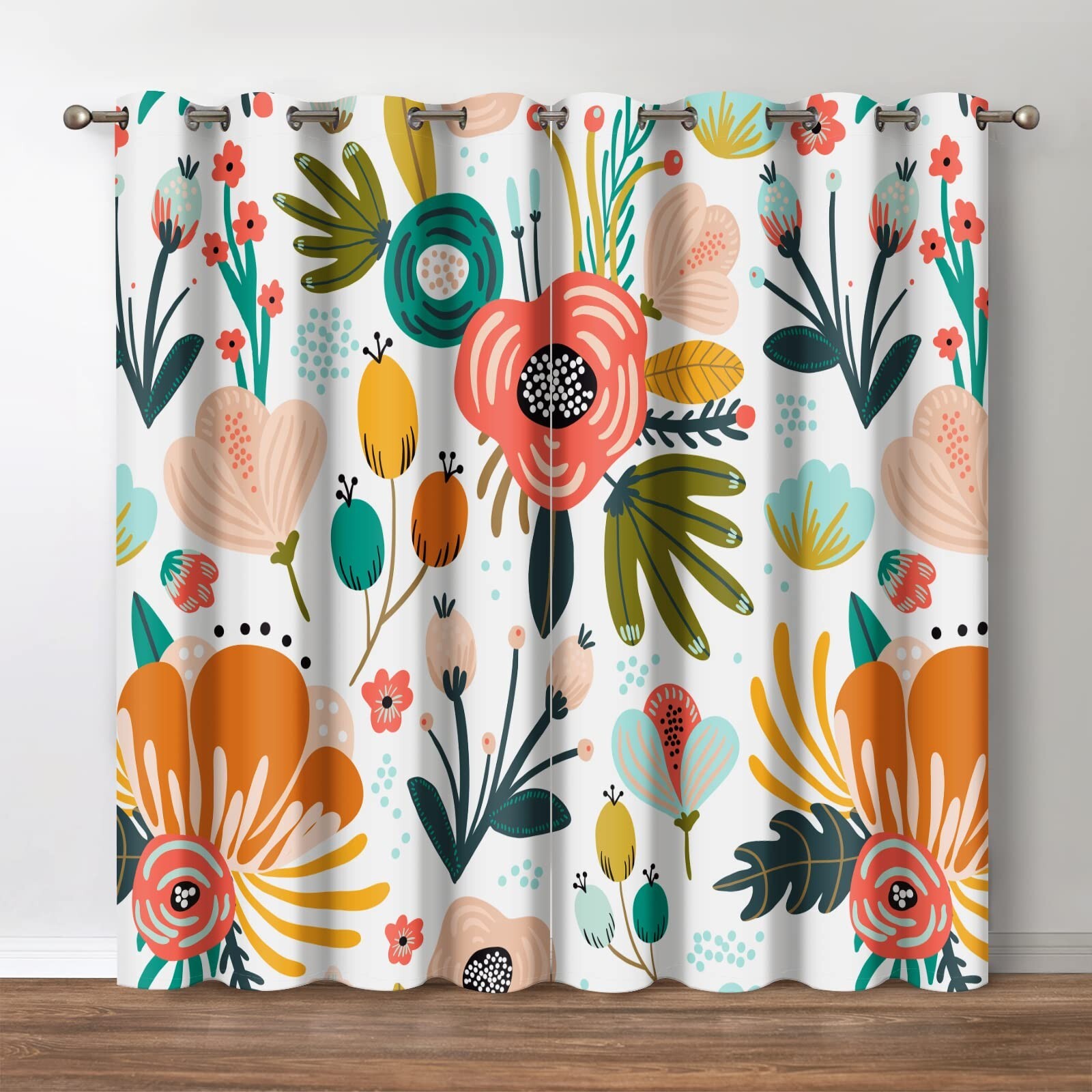 Custom Printed Bath Curtain — custom printed polyester bath curtain