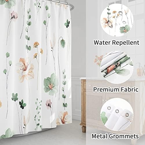 Custom Printed Bath Curtain — custom printed polyester bath curtain detail view