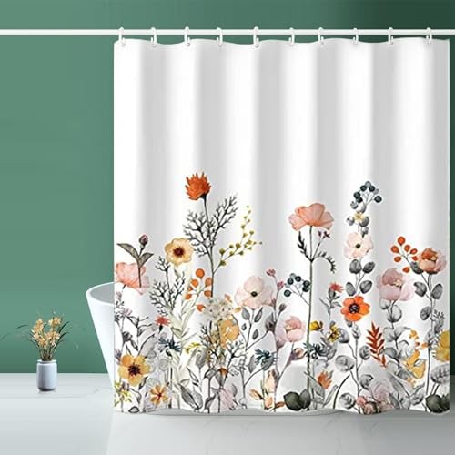 Custom Printed Bath Curtain — custom printed polyester bath curtain