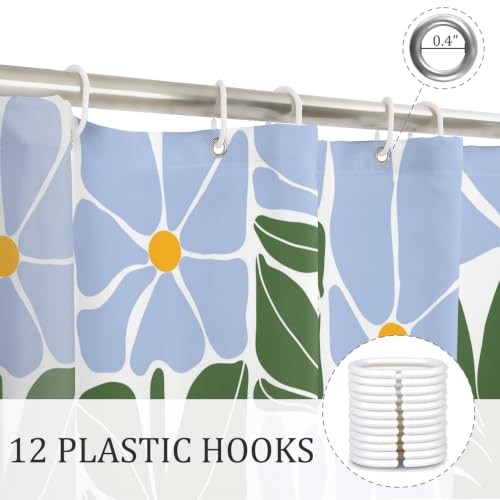 Custom Printed Bath Curtain — custom printed polyester bath curtain detail view