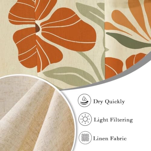 Custom Printed Bath Curtain — custom printed polyester bath curtain detail view