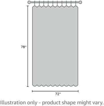 Custom Printed Bath Curtain — custom printed polyester bath curtain detail view