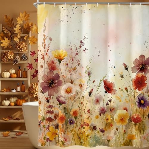 Custom Printed Bath Curtain — custom printed polyester bath curtain detail view