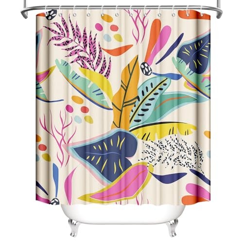 Custom Printed Bath Curtain — custom printed polyester bath curtain detail view