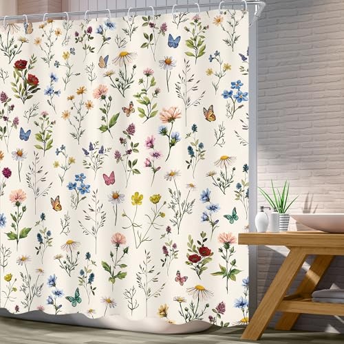Custom Printed Bath Curtain — custom printed polyester bath curtain detail view