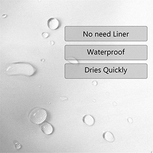 Custom Printed Bath Curtain — custom printed polyester bath curtain detail view