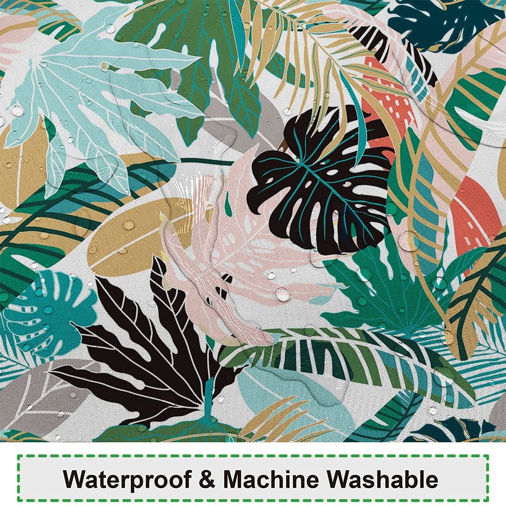Custom Printed Bath Curtain — custom printed polyester bath curtain detail view