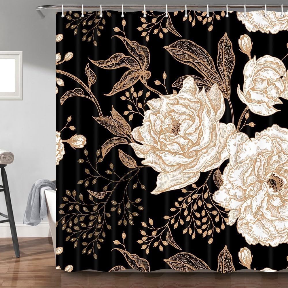 Custom Printed Bath Curtain — custom printed polyester bath curtain