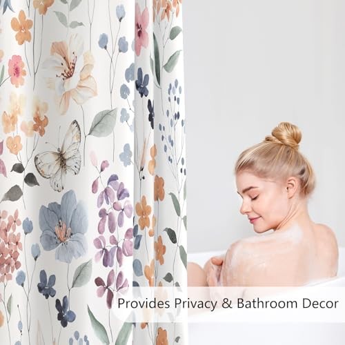 Custom Printed Bath Curtain — custom printed polyester bath curtain detail view