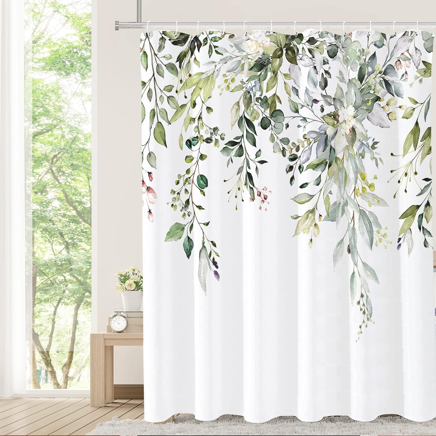 Custom Printed Bath Curtain — custom printed polyester bath curtain
