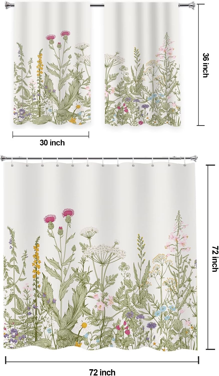 Custom Printed Bath Curtain — custom printed polyester bath curtain detail view