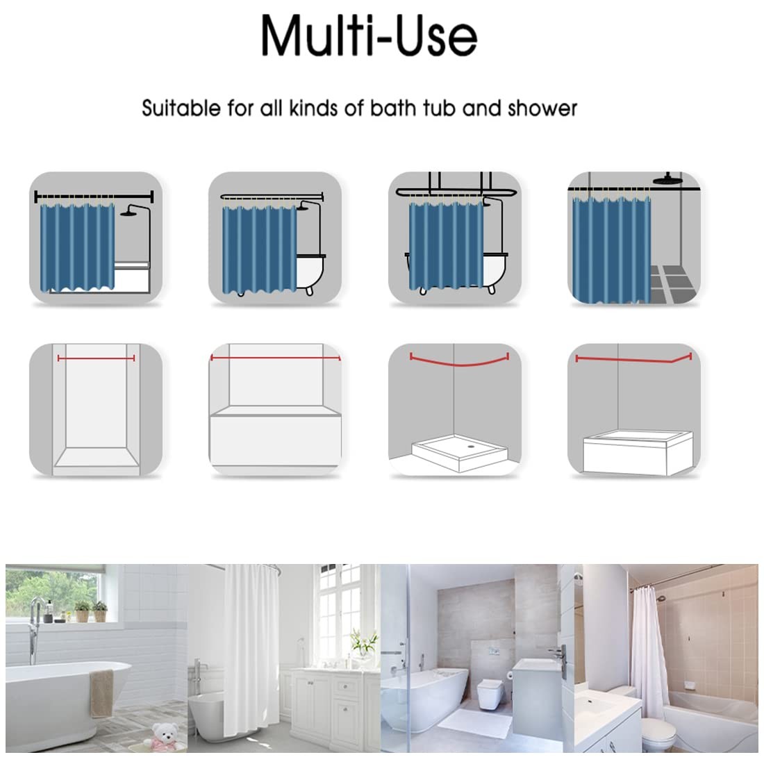 Custom Printed Bath Curtain — custom printed polyester bath curtain detail view
