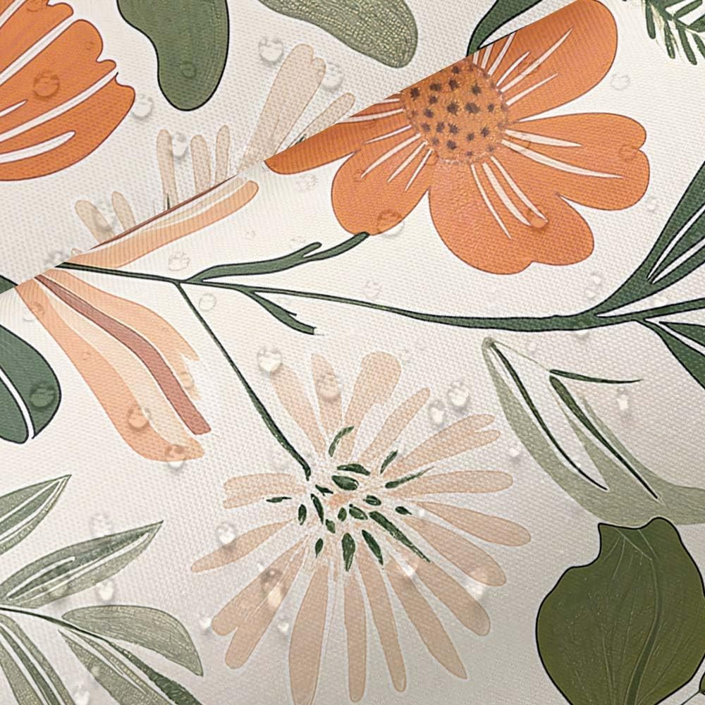 Custom Printed Bath Curtain — custom printed polyester bath curtain detail view
