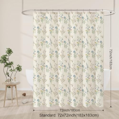 Custom Printed Bath Curtain — custom printed polyester bath curtain detail view