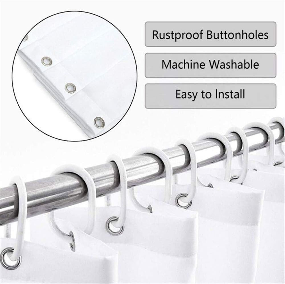 Custom Printed Bath Curtain — custom printed polyester bath curtain detail view