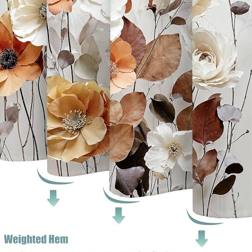 Custom Printed Bath Curtain — custom printed polyester bath curtain detail view