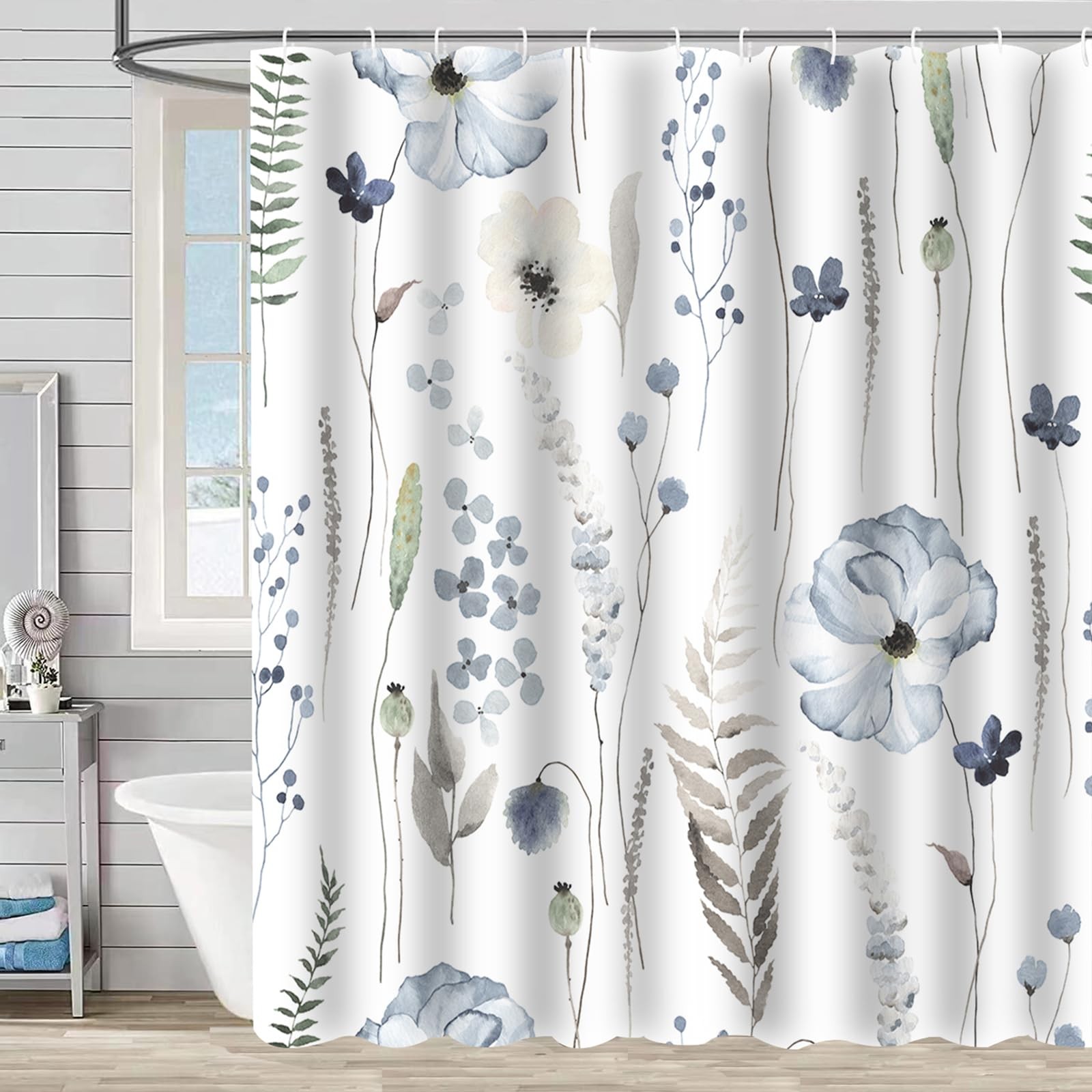 Custom Printed Bath Curtain — custom printed polyester bath curtain