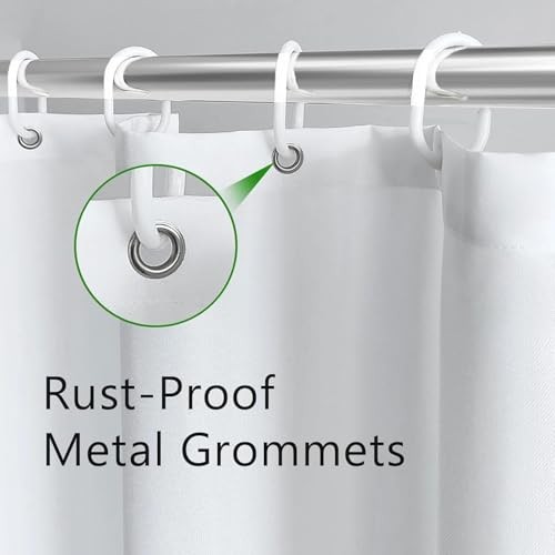 Custom Printed Bath Curtain — custom printed polyester bath curtain detail view