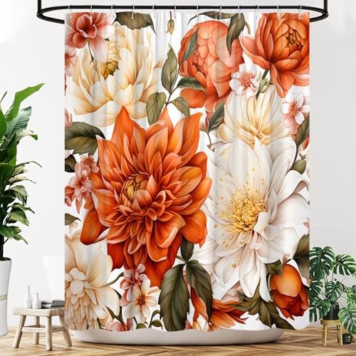 Custom Printed Bath Curtain — custom printed polyester bath curtain detail view