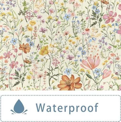 Custom Printed Bath Curtain — custom printed polyester bath curtain detail view