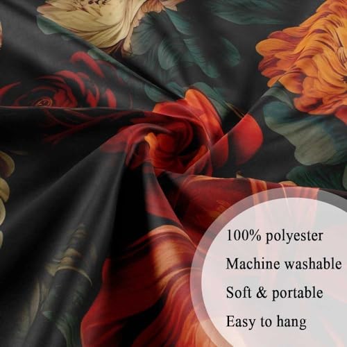 Custom Printed Bath Curtain — custom printed polyester bath curtain detail view