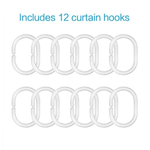 Custom Printed Bath Curtain — custom printed polyester bath curtain detail view
