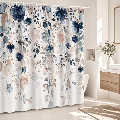 Custom Printed Bath Curtain — custom printed polyester bath curtain detail view