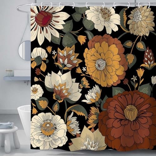 Custom Printed Bath Curtain — custom printed polyester bath curtain detail view
