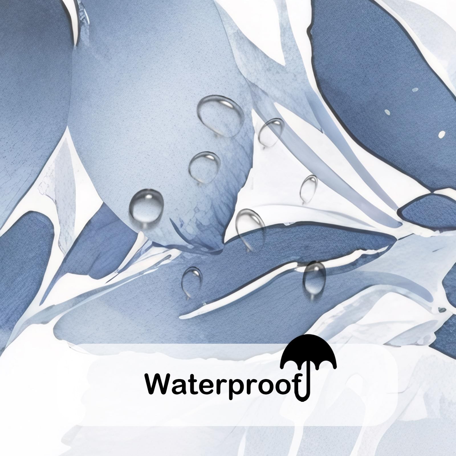 Custom Printed Bath Curtain — custom printed polyester bath curtain detail view