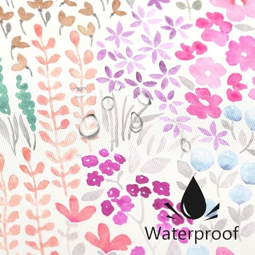 Custom Printed Bath Curtain — custom printed polyester bath curtain detail view