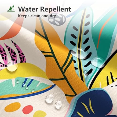 Custom Printed Bath Curtain — custom printed polyester bath curtain detail view