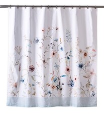 Shower Curtain 100% Cotton (70"x72", Pack of 1) Home Spa — custom printed polyester bath curtain