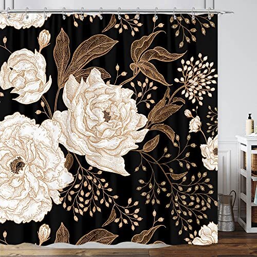 Custom Printed Bath Curtain — custom printed polyester bath curtain