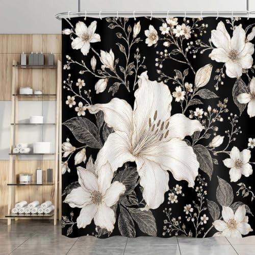 Custom Printed Bath Curtain — custom printed polyester bath curtain detail view