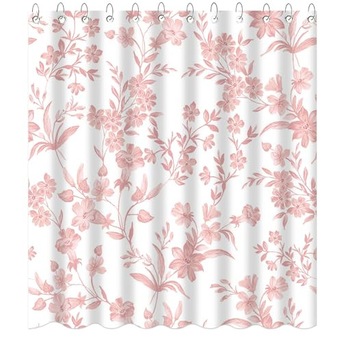 Custom Printed Bath Curtain — custom printed polyester bath curtain detail view