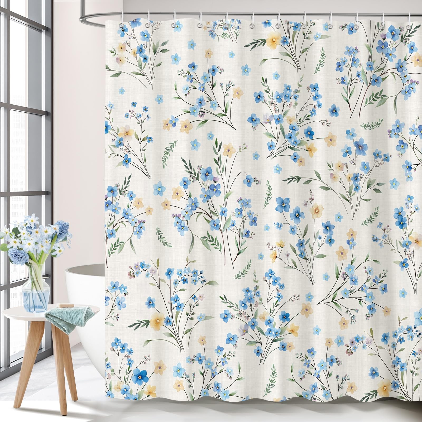 Custom Printed Bath Curtain — custom printed polyester bath curtain