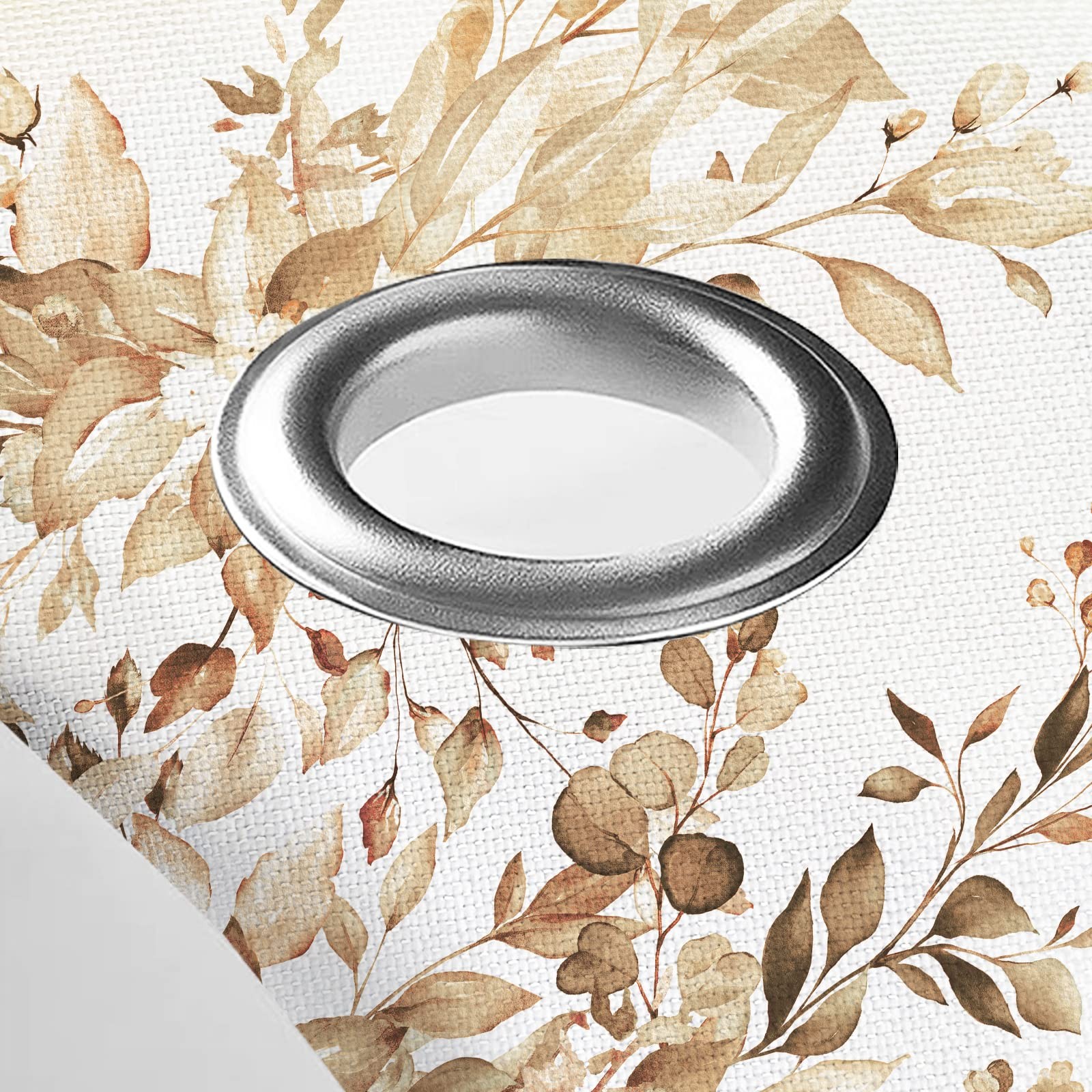 Custom Printed Bath Curtain — custom printed polyester bath curtain detail view