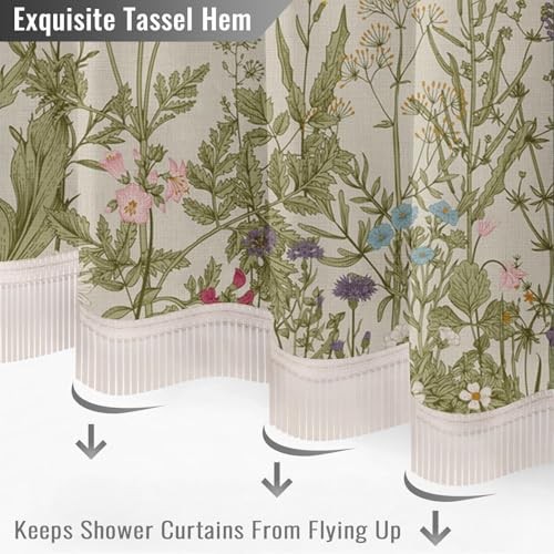 Custom Printed Bath Curtain — custom printed polyester bath curtain detail view