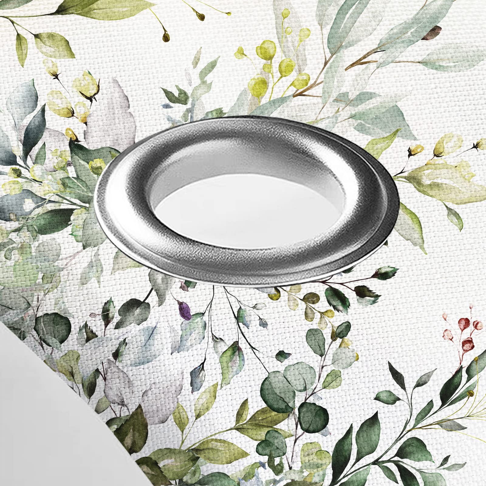 Custom Printed Bath Curtain — custom printed polyester bath curtain detail view
