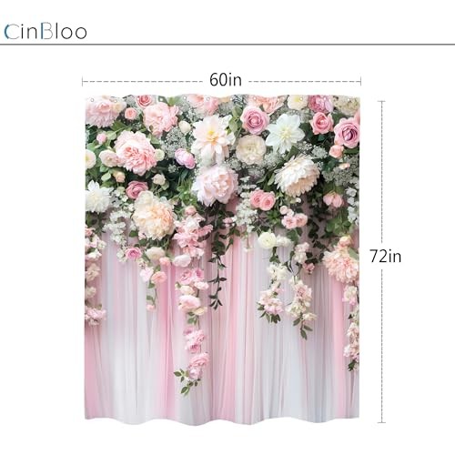 Custom Printed Bath Curtain — custom printed polyester bath curtain detail view