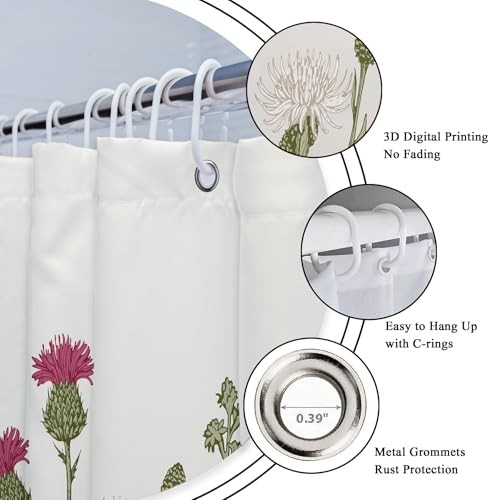 Custom Printed Bath Curtain — custom printed polyester bath curtain detail view