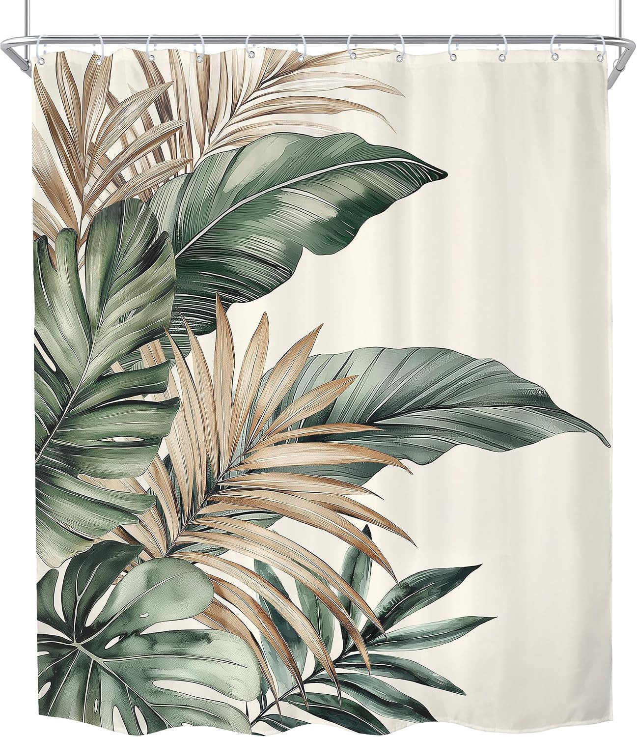 Custom Printed Bath Curtain — custom printed polyester bath curtain detail view