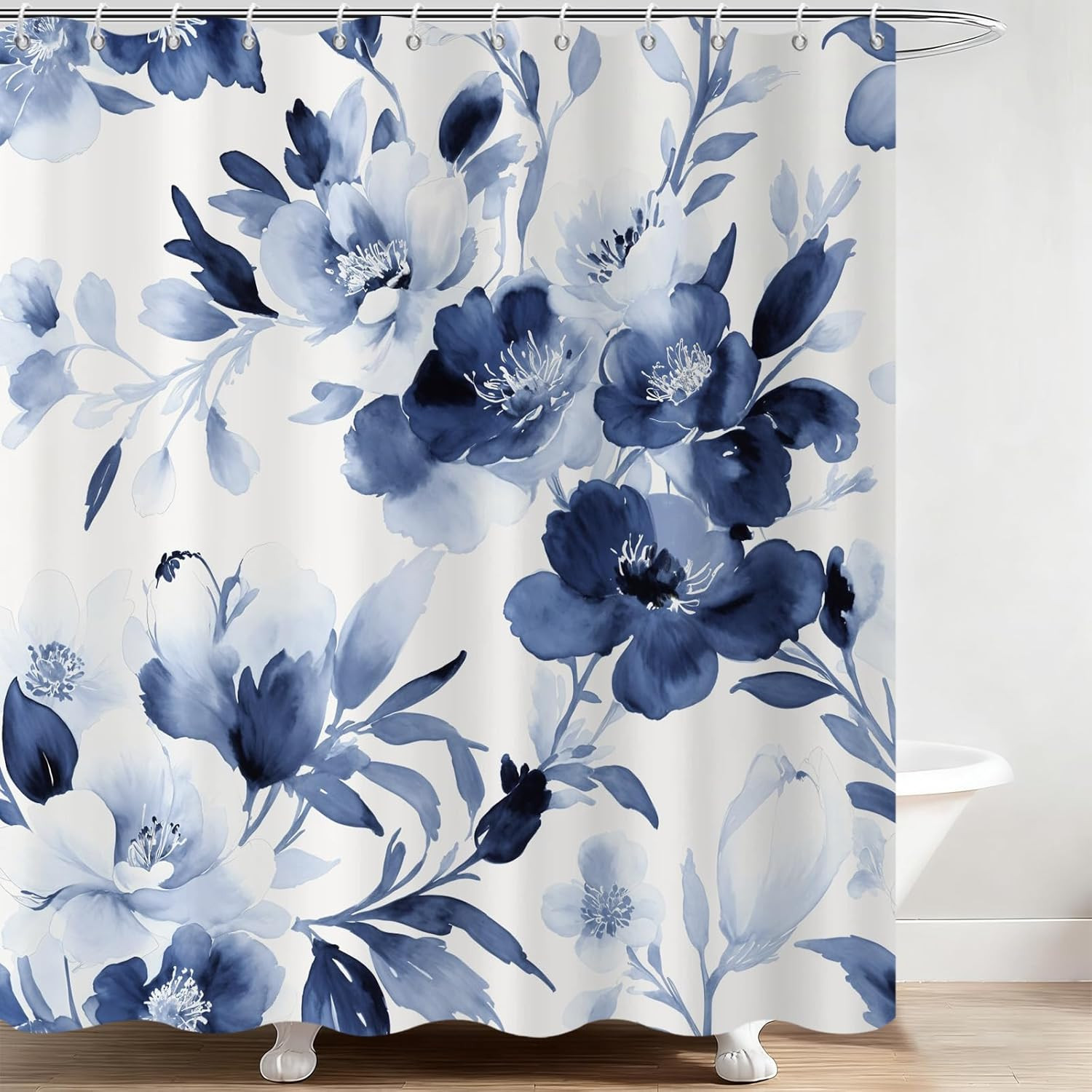 Custom Printed Bath Curtain — custom printed polyester bath curtain