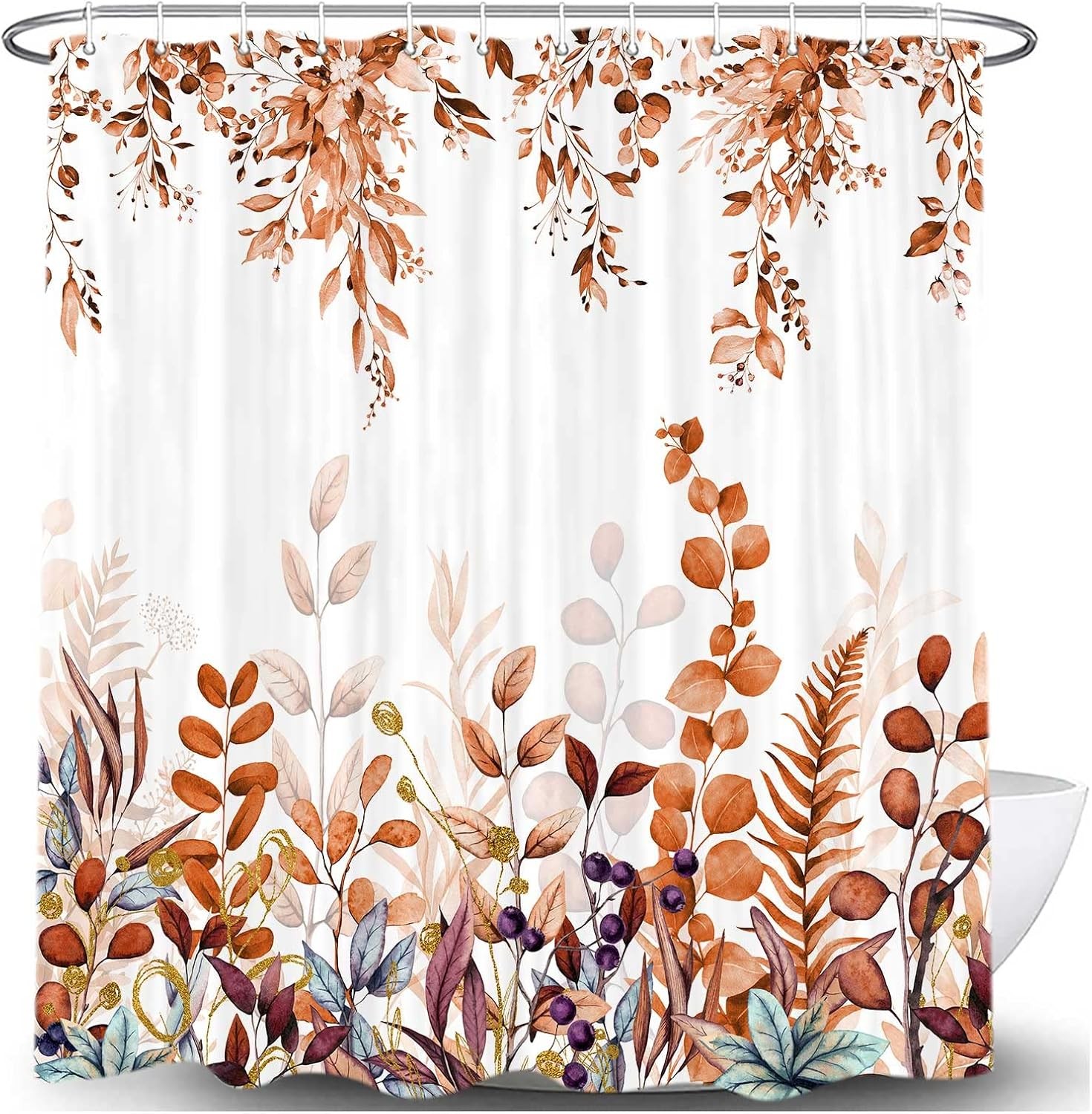 Custom Printed Bath Curtain — custom printed polyester bath curtain
