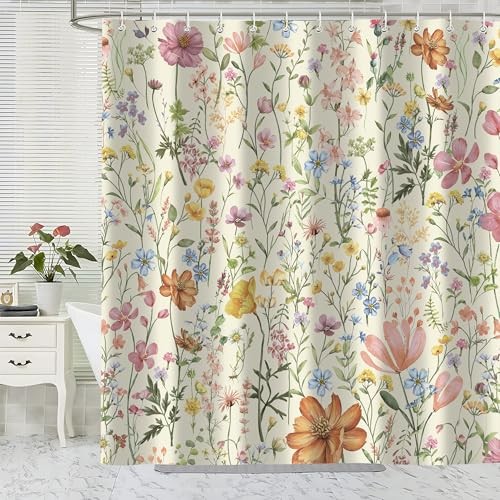 Custom Printed Bath Curtain — custom printed polyester bath curtain detail view