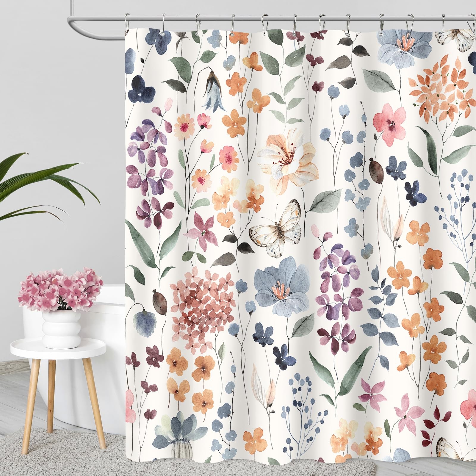 Custom Printed Bath Curtain — custom printed polyester bath curtain