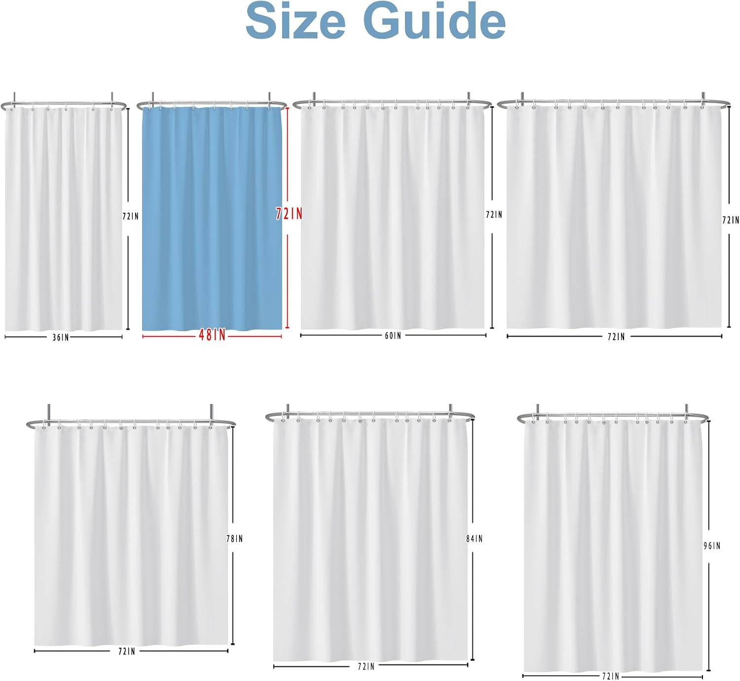Custom Printed Bath Curtain — custom printed polyester bath curtain detail view