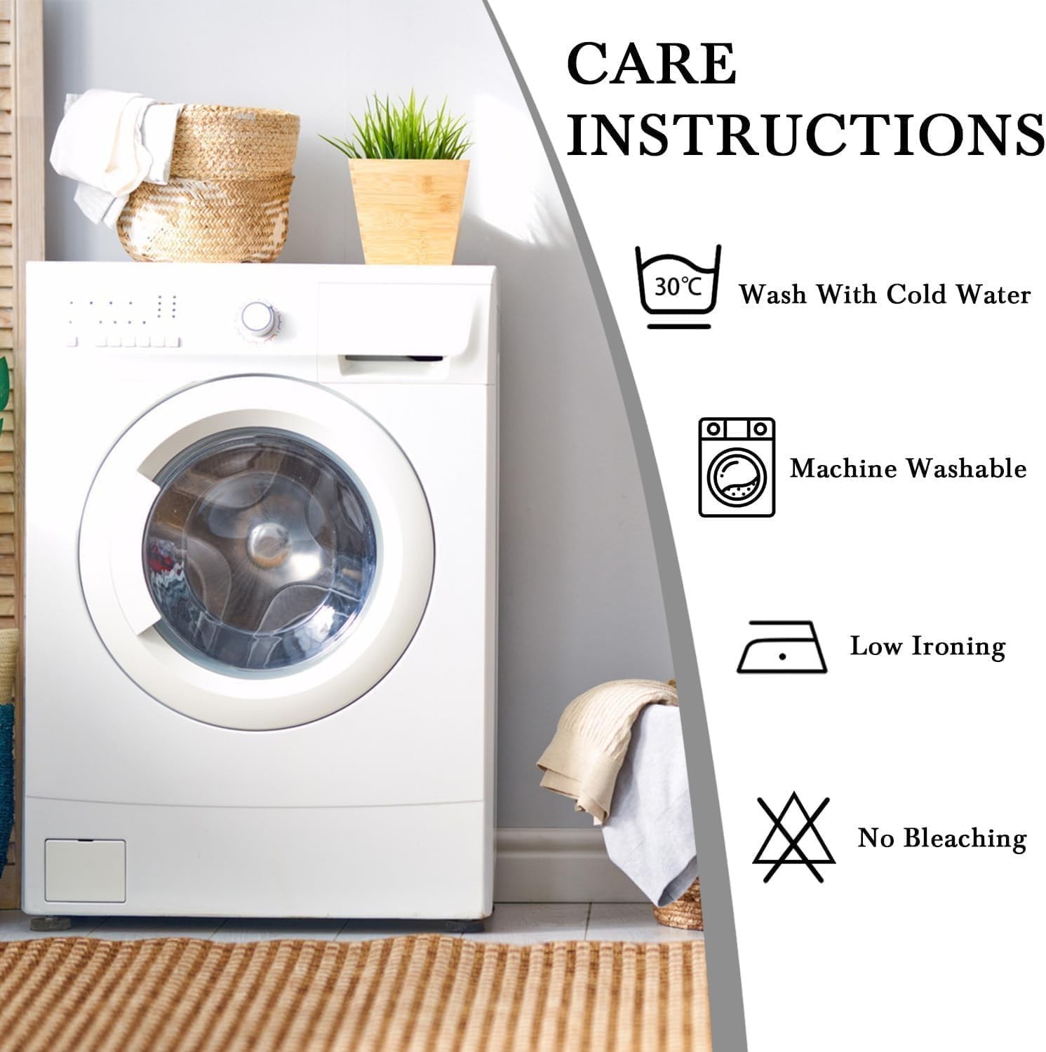 Custom Printed Bath Curtain — custom printed polyester bath curtain detail view