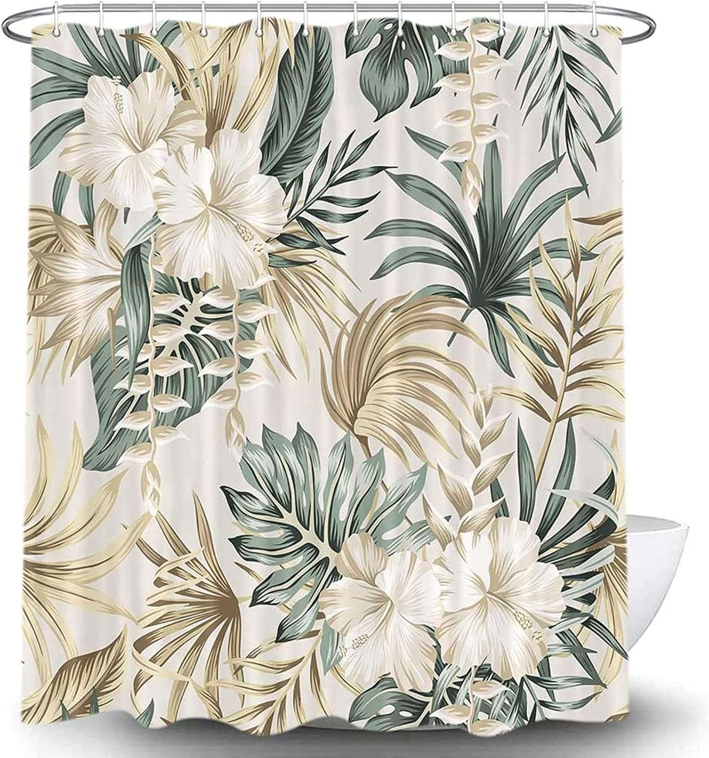 Custom Printed Bath Curtain — custom printed polyester bath curtain